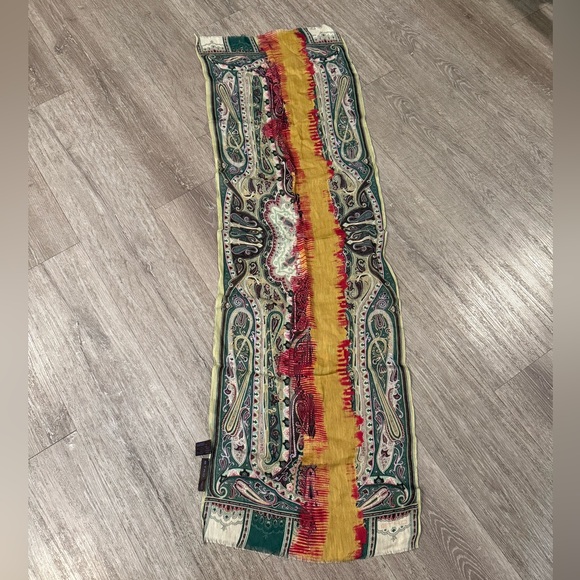ETRO silk/linen scarf - never worn